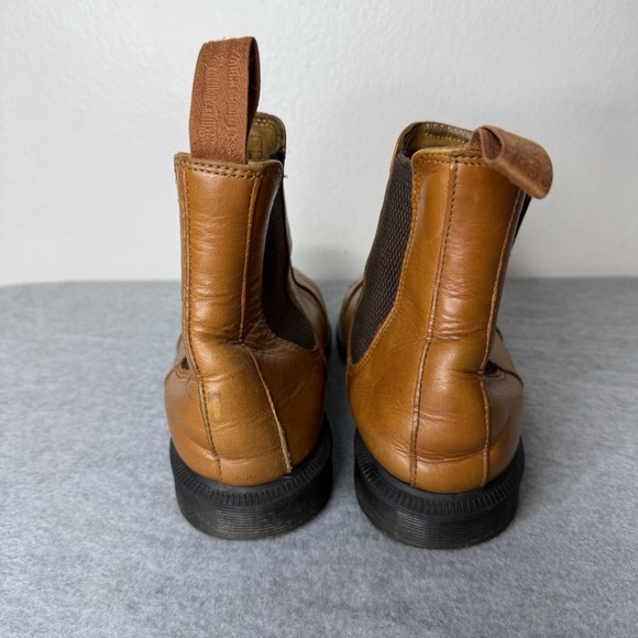 Dr Martens Cognac Flora Chelsea Pull On Boots Distressed Womens US 6 Two Toned - Picture 7 of 16